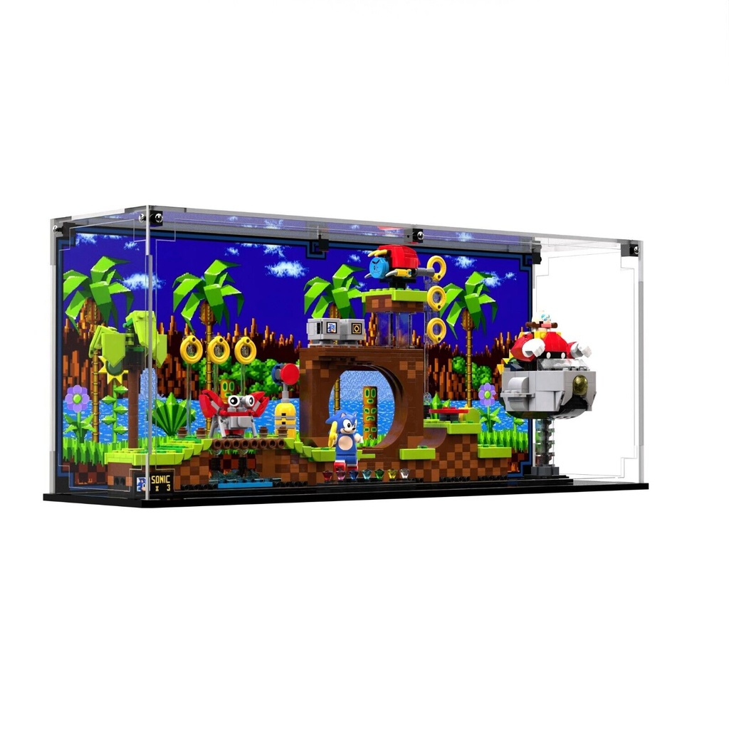 BRICK IN IT Display Case For LEGOÂ Sonic the Hedgehoga a Green Hill Zone 21331