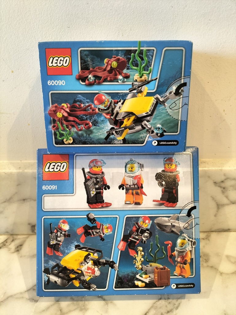 LEGO CITY 60091 60090 DEEP SEA STARTER SCUBA SCOOTER