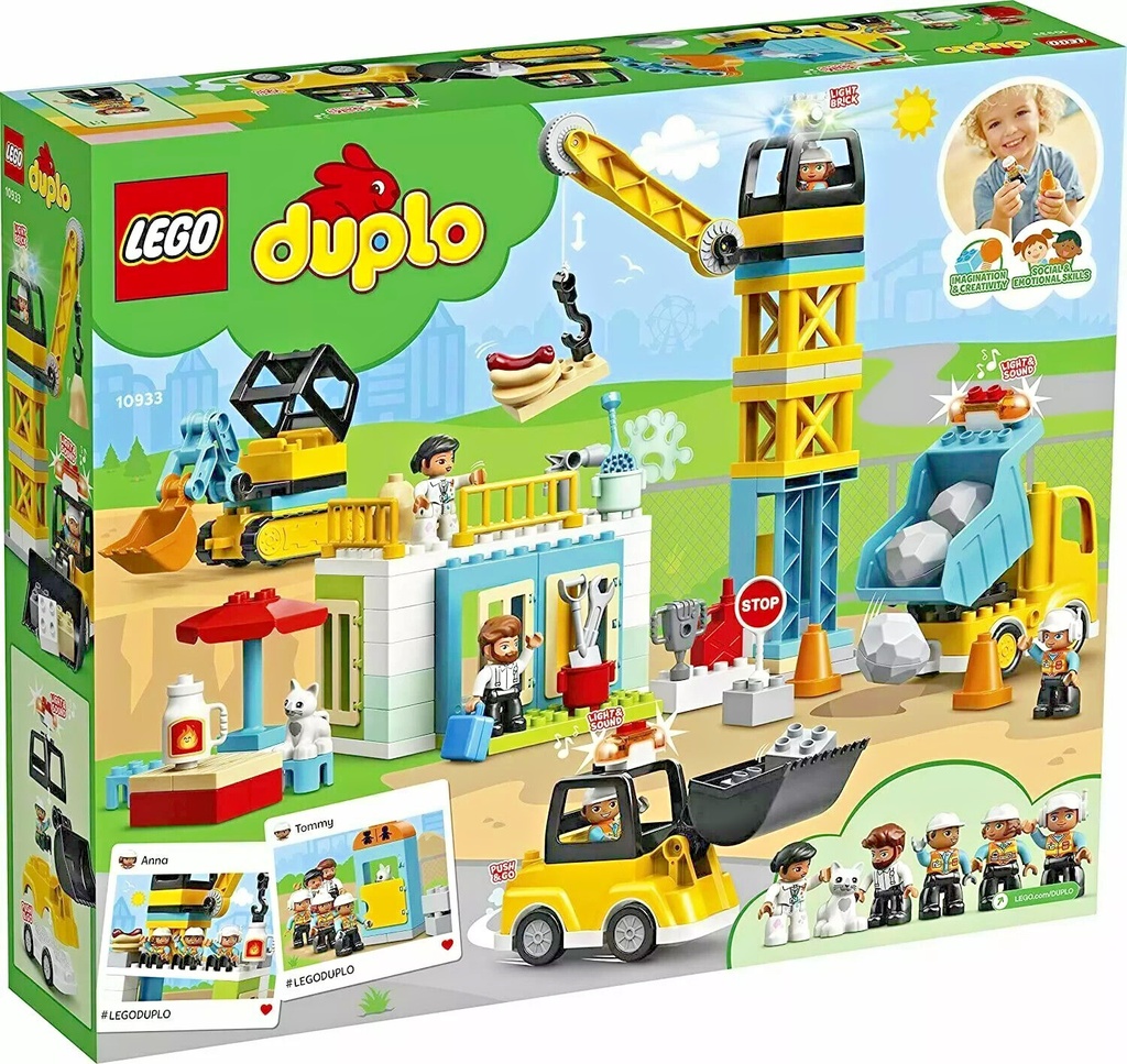 Lego 10933 DUPLO Tower Crane Construction 10933 Set Retired