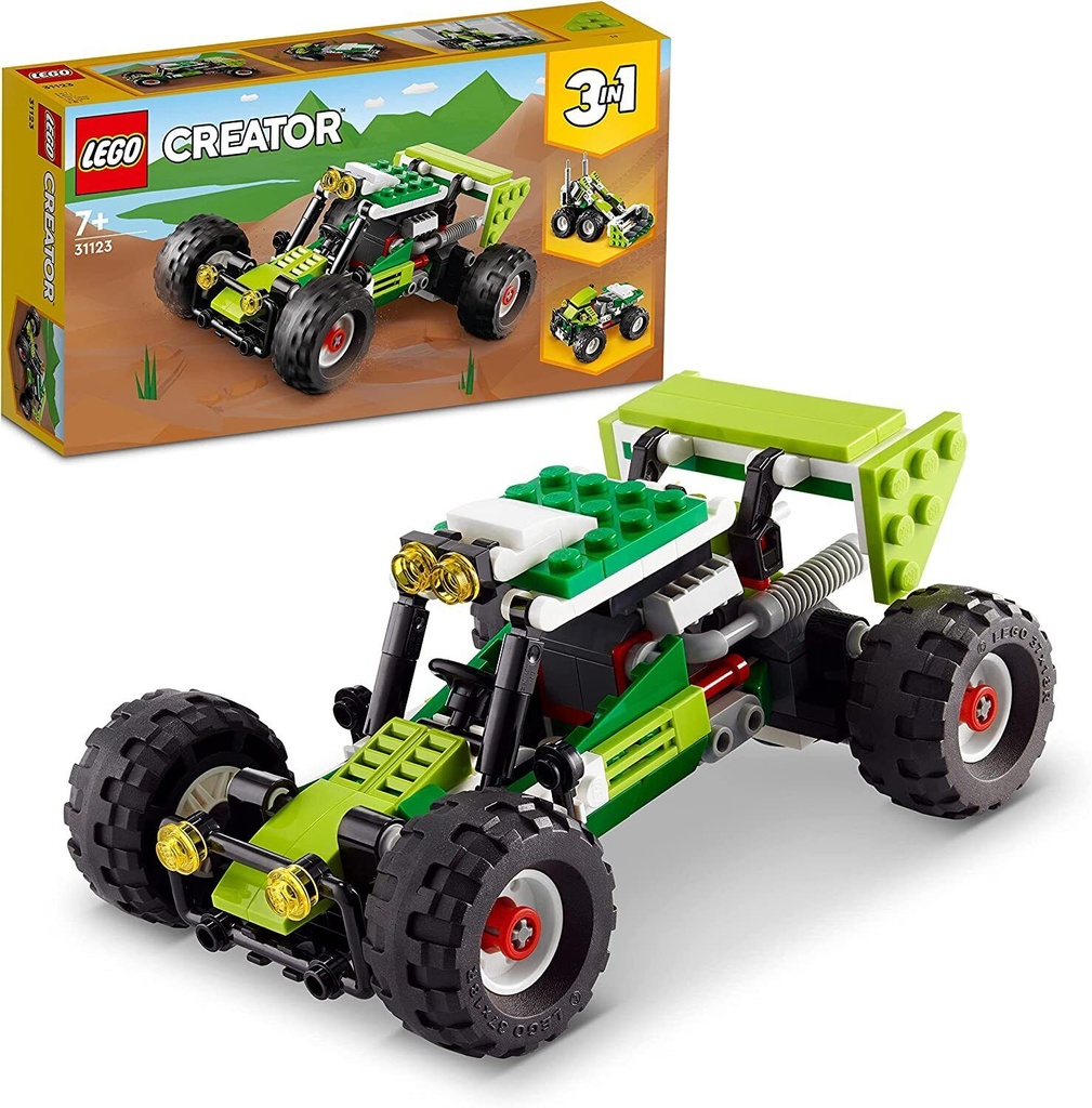 LEGO 31123 Creator 3in1 Offroad Buggy to Skid Loader Digger to ATV Car Toy 3