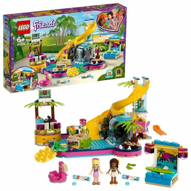LEGO 41374 Friends Andreas Pool Party Building Set and