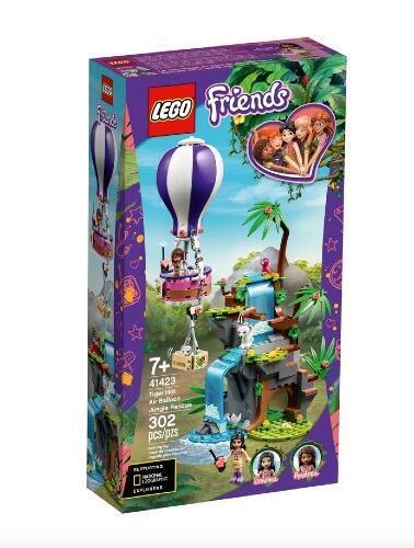 LEGO 41423 Friends Tiger Hot Air Balloon Jungle Rescue
