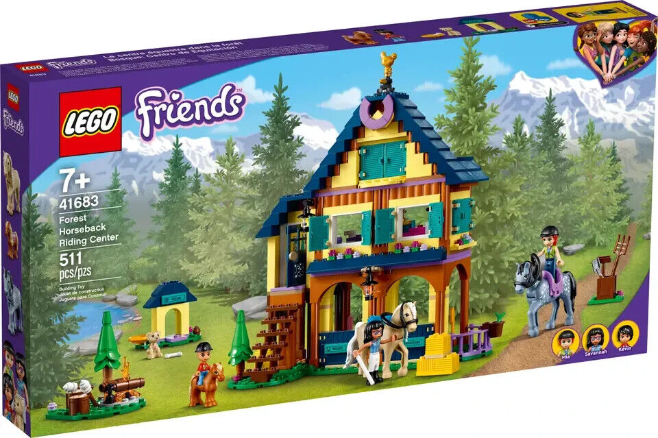 LEGO 41683 Friends Forest Horseback Riding Center Building Set 511 Pcs Toy