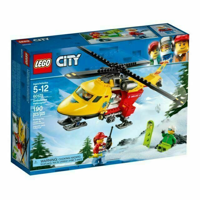 LEGO 60179 City Great Vehicles Ambulance HelicopterRare Now