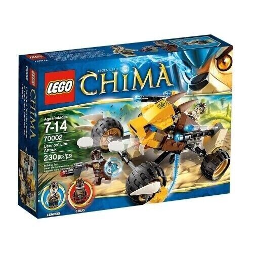LEGO 70002 Legends of Chima Lennoxs Lion Attack Crug Lennox Lion Crystal BNIB