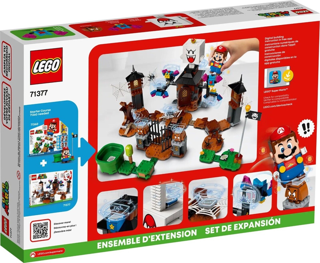 LEGO 71377 Super Mario King Boo And The Haunted Yard In Box