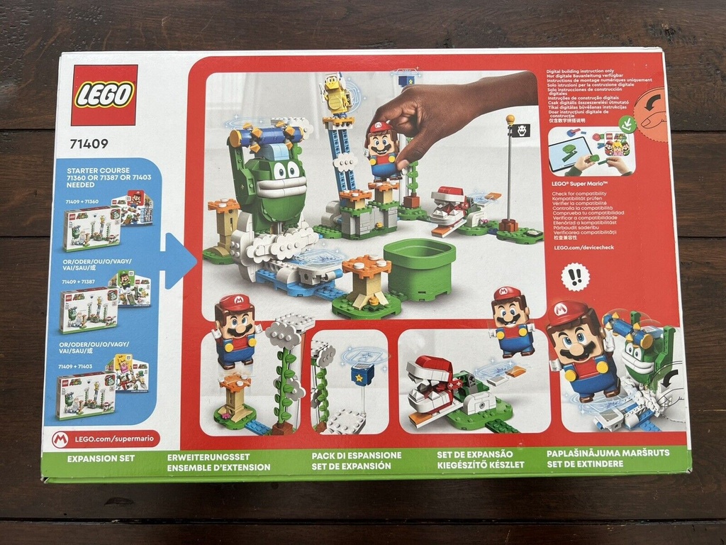 LEGO 71409 Super Mario Big Spikes Cloudtop Challenge Box Damage