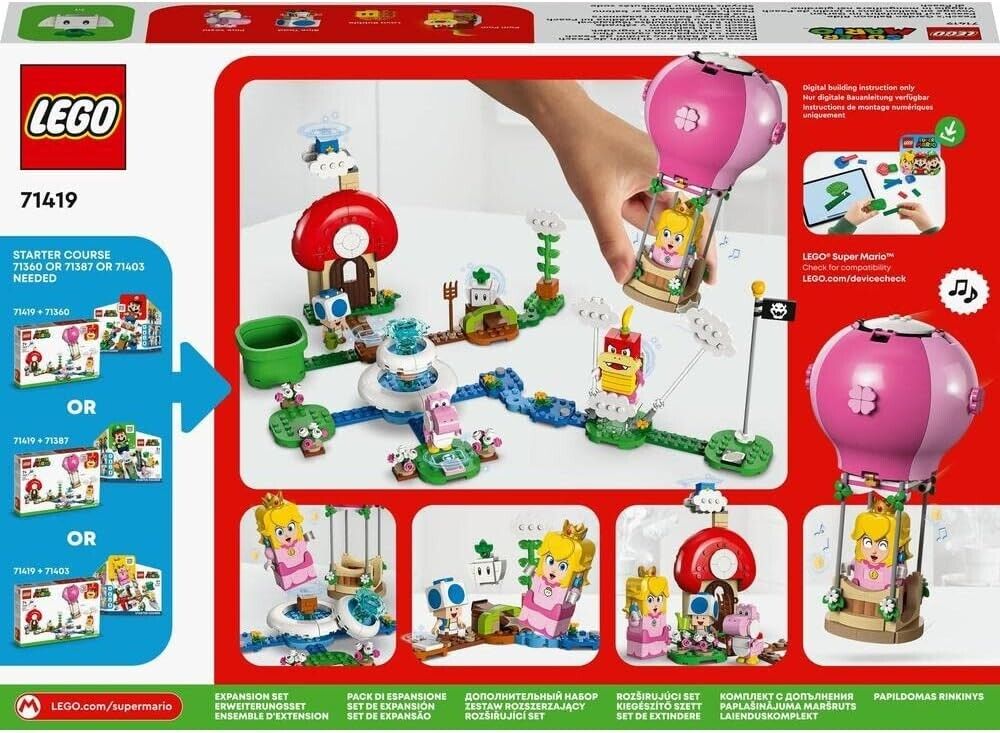 LEGO 71419 Super Mario Peachs Garden Balloon Ride In Box