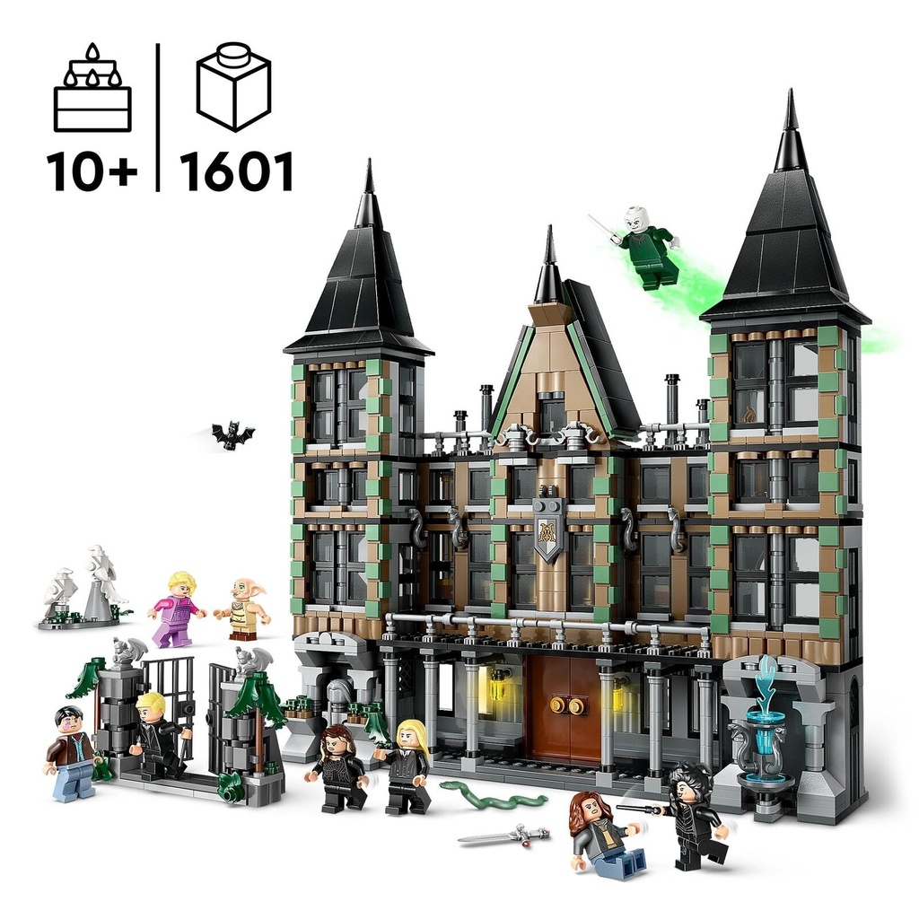 LEGO 76453 Harry Potter Malfoy Manor Set Features 9 Character Minifigures