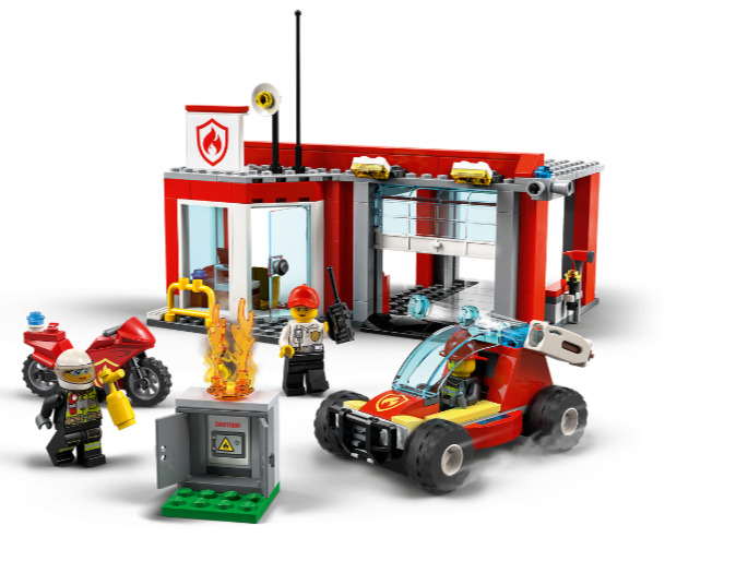 LEGO 77943 CITY FIRE STATION PLUS BUGGY MOTORBIKE PLAYSET 239 PIECES