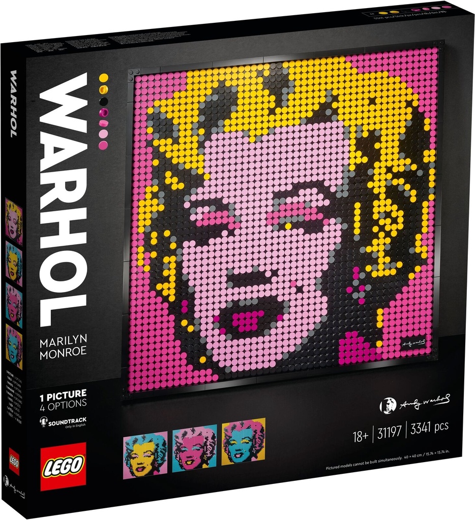 LEGO Art Andy Warhols Marilyn Monroe 31197 Unsealed Box