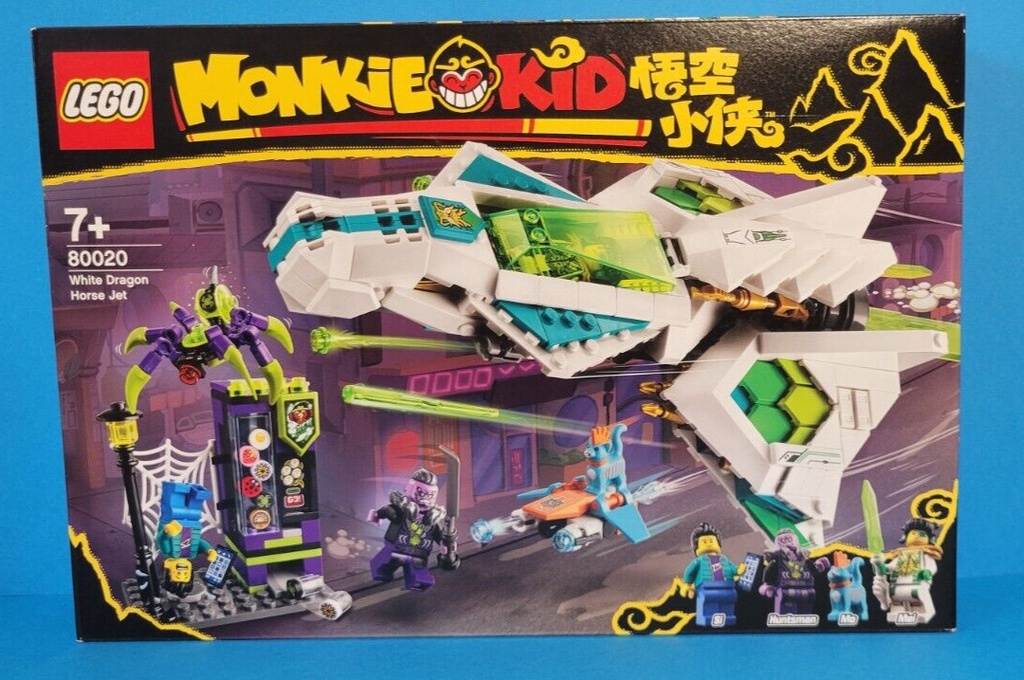 LEGO MONKIE KID 80020 WHITE DRAGON HORSE JET Meis Jet Airplane Minifigs Mo
