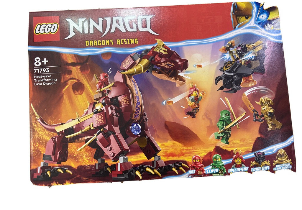 Lego Ninjago 71793 Ages 8 Heatwave Transforming Lava Dragon