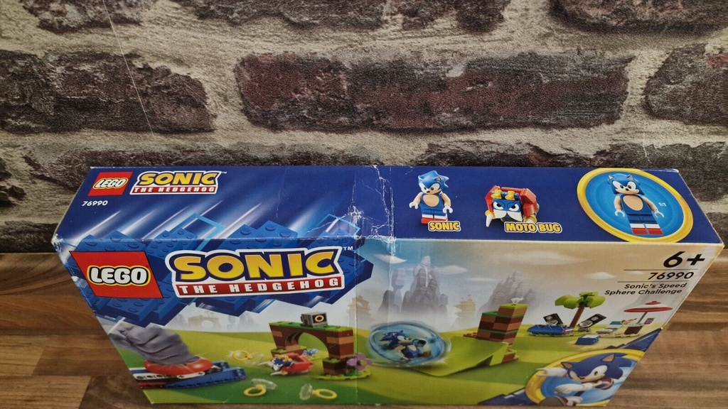 Lego Sonic The Hedgehog Set 76990 Sonics Speed Sphere Challenge Damaged Box