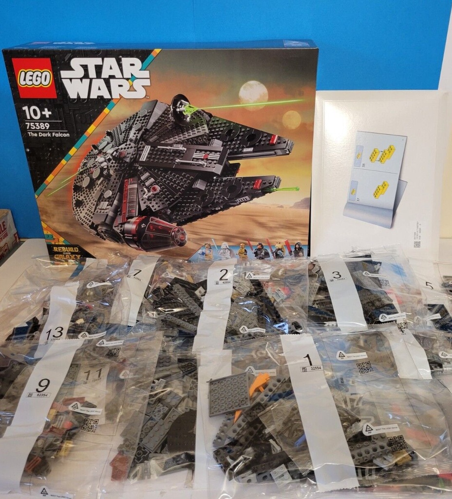 LEGO Star Wars 75389 THE DARK FALCON Millennium Falcon Manual Box NO MINIFIGS