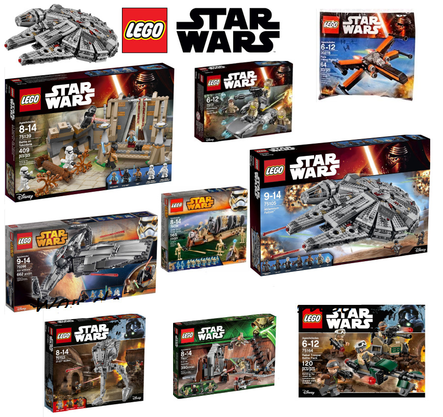 Lego Star Wars Collectible sets Mini Figures Millenium FalconATST Walker