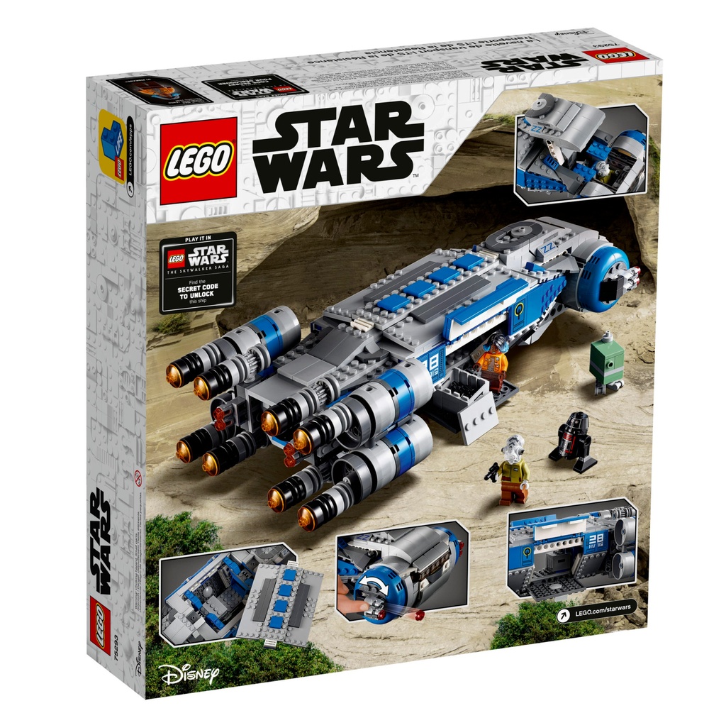 Lego Star Wars Resistance ITS Transport 75293 Set Hard To Find