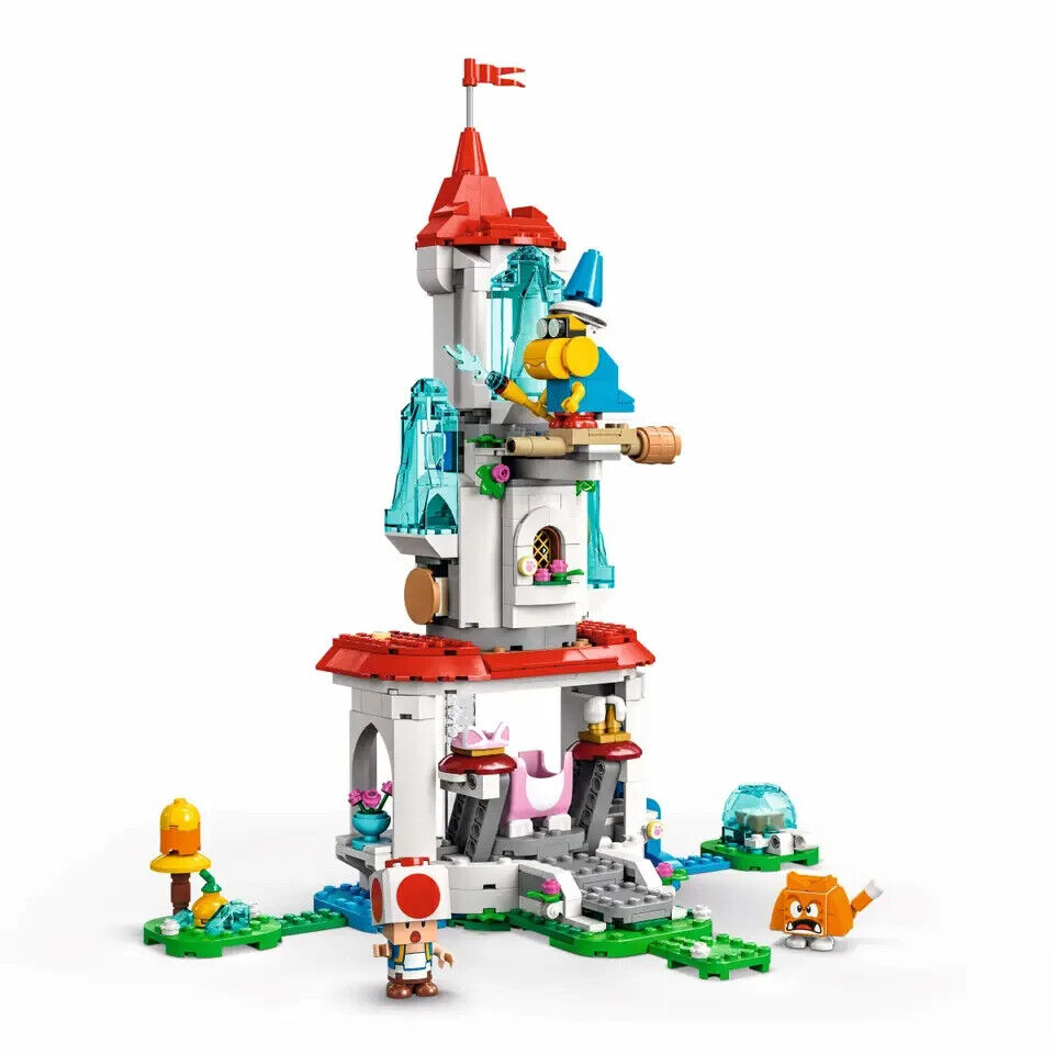 LEGO Super Mario 71407 Cat Peach Suit Frozen Tower Expansion Set Xmas Toy