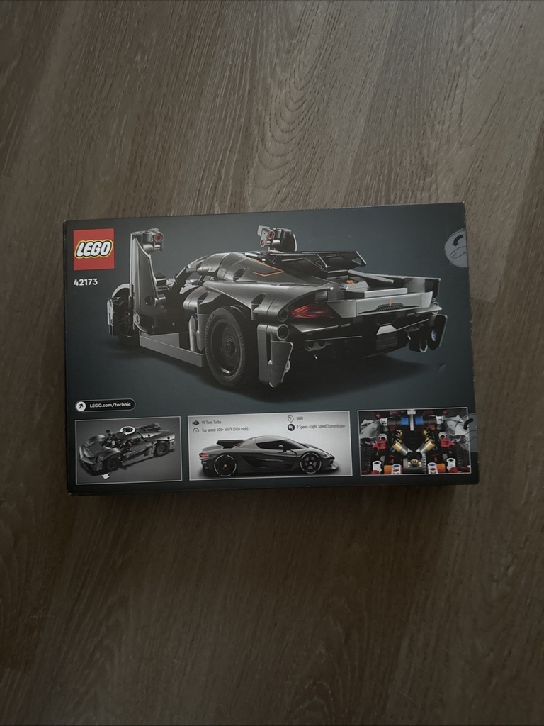 LEGO TECHNIC 42173 Koenigsegg Jesko Absolut Grey Hypercar801 PiecesBrand