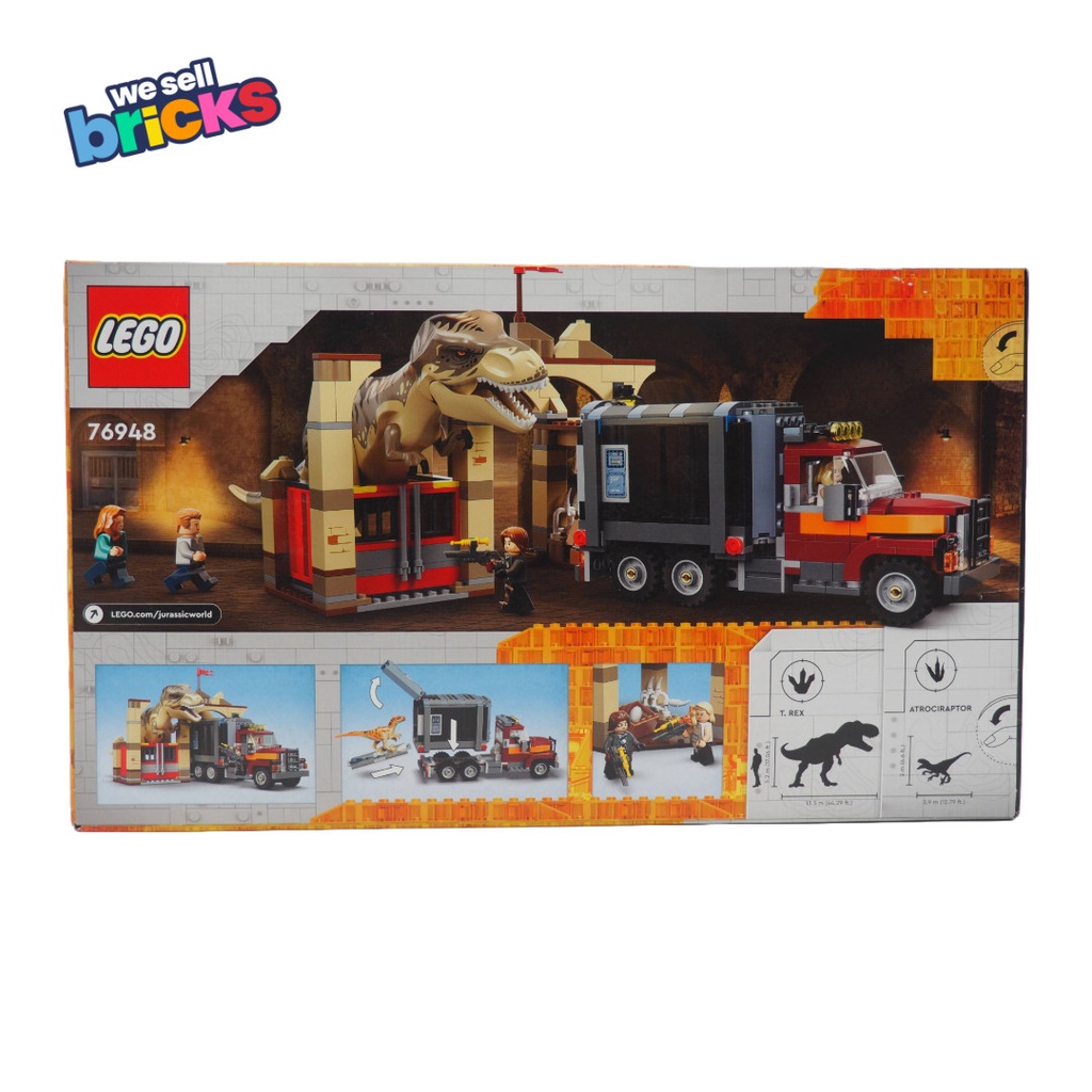 LEGOÂ Jurassic World T rex Atrociraptor Dinosaur  76948