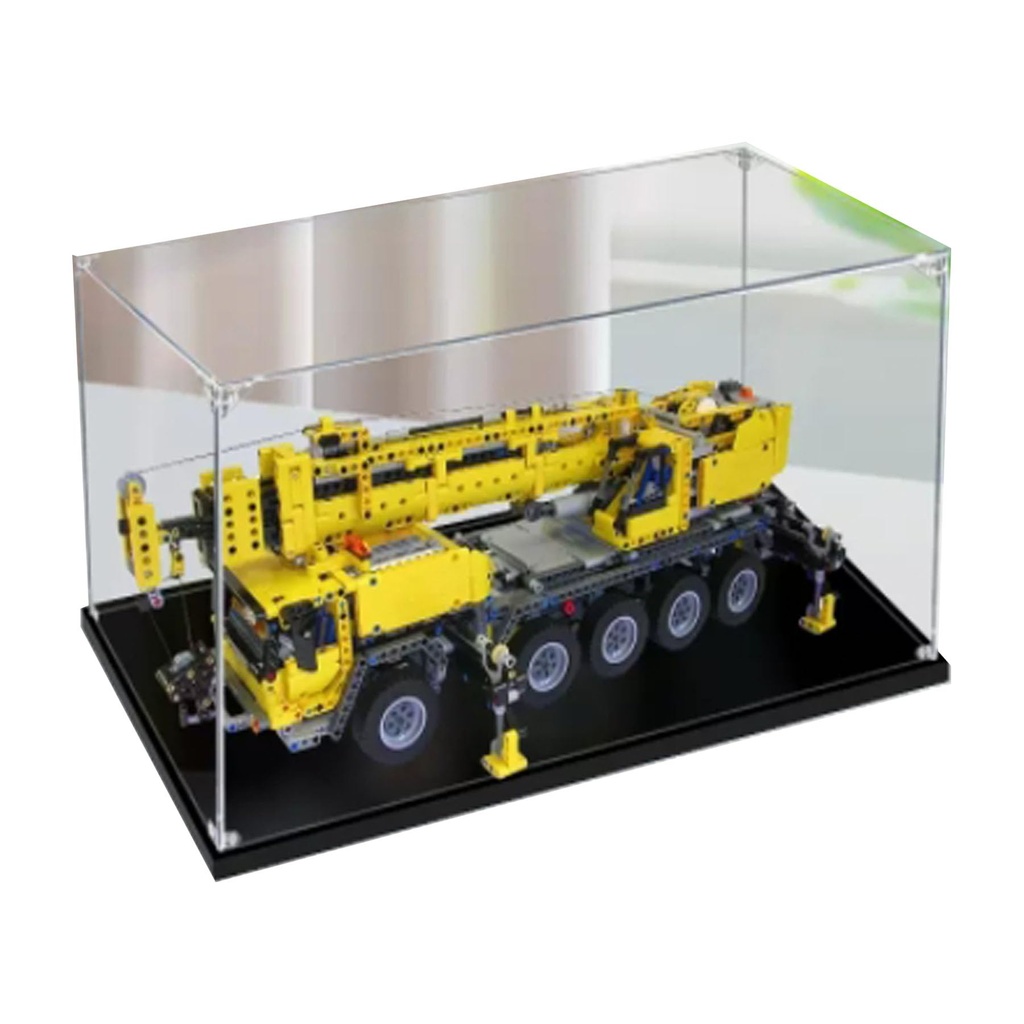 Acrylic Display Box for Lego 42009 Cranes Model Clear Dustproof Block Organizer Box Only Lego Set Not Included 3mm