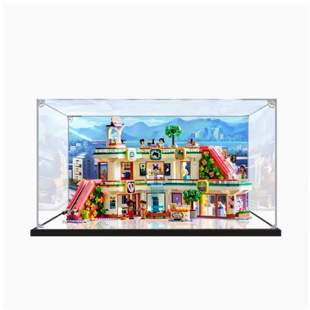Dustproof Transparent Storage Acrylic Display Box 42604 Good Friends Series Heartlake Mall19698118 inches for Lego Toys Lego Models not Included 3mm Back Spray Model