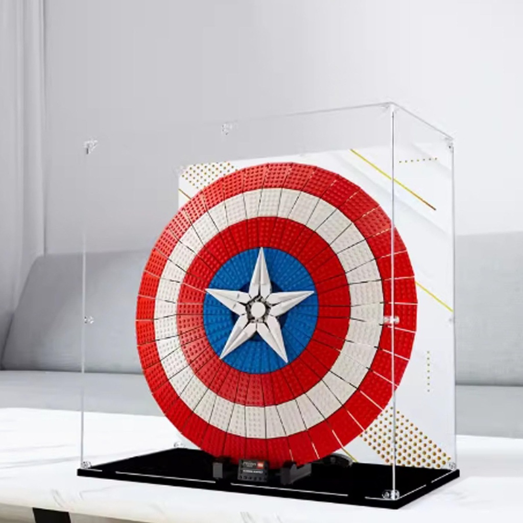 Lego Collectibles Acrylic Display Box 76262 Captains Shield Clear Dustproof Storage Box Display Box Only