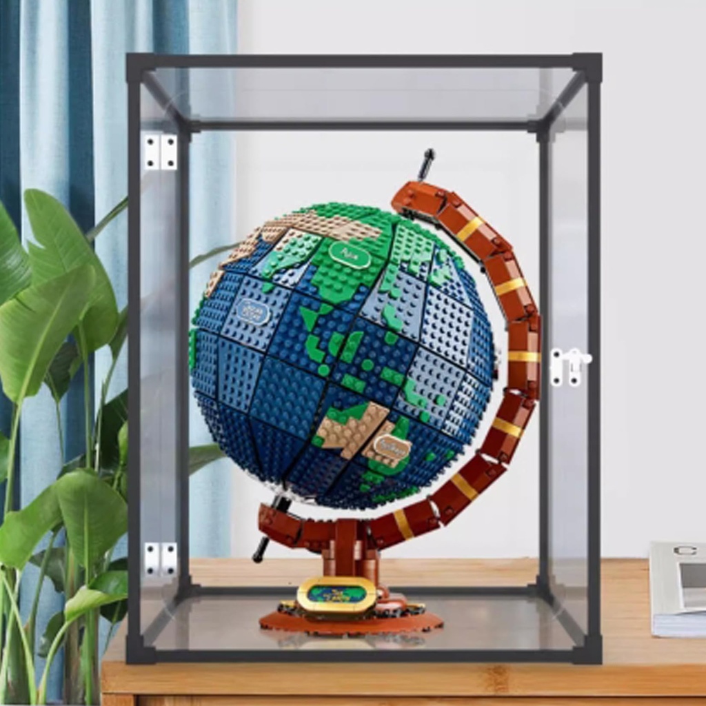 Acrylic Display Box for Lego 21332 Globe Model Transparent Dustproof Display Box Compatible with Lego 21332 Construction kit Model not Included