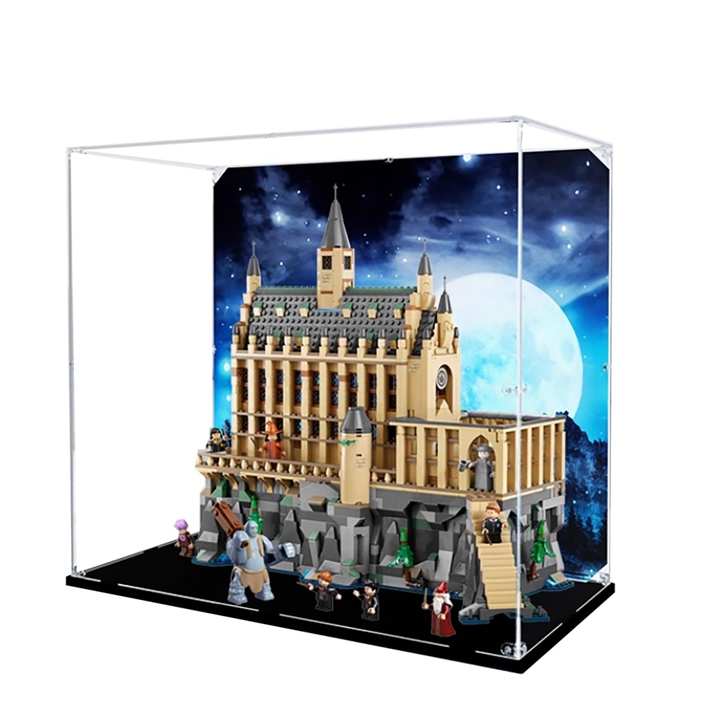 Acrylic Display Case for Lego 76435 Auditorium Model 3mm Dustproof Display Box Display Case Compatible with Lego 76425 Model Not Included Background Build 3MM