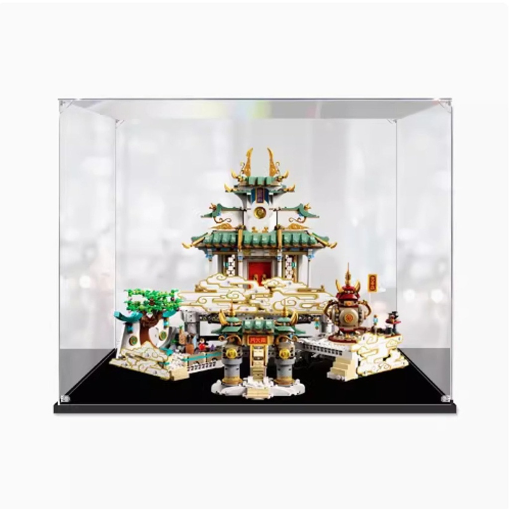 Clear Acrylic Display Box Compatible with Lego Model 80039 Palace Dust Protection Protects Decorations Collectibles Organizer