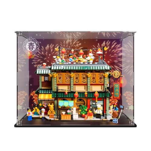 Acrylic Display Case Is Suitable for Lego 80113 Chunmanlou Hotel Tower Show Box Used for Collecting Displaying and Organizing Models3mm B