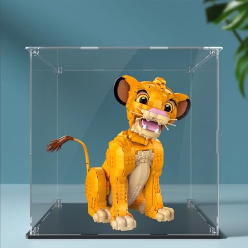 Acrylic Display Case Is Suitable for Lego 43247 Lion Simba Show Box Used for Collecting Displaying and Organizing Models A