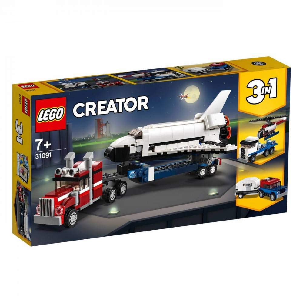 LEGO Creator 3in1 Shuttle Transporter 31091 Building Kit 2019 341 Piece