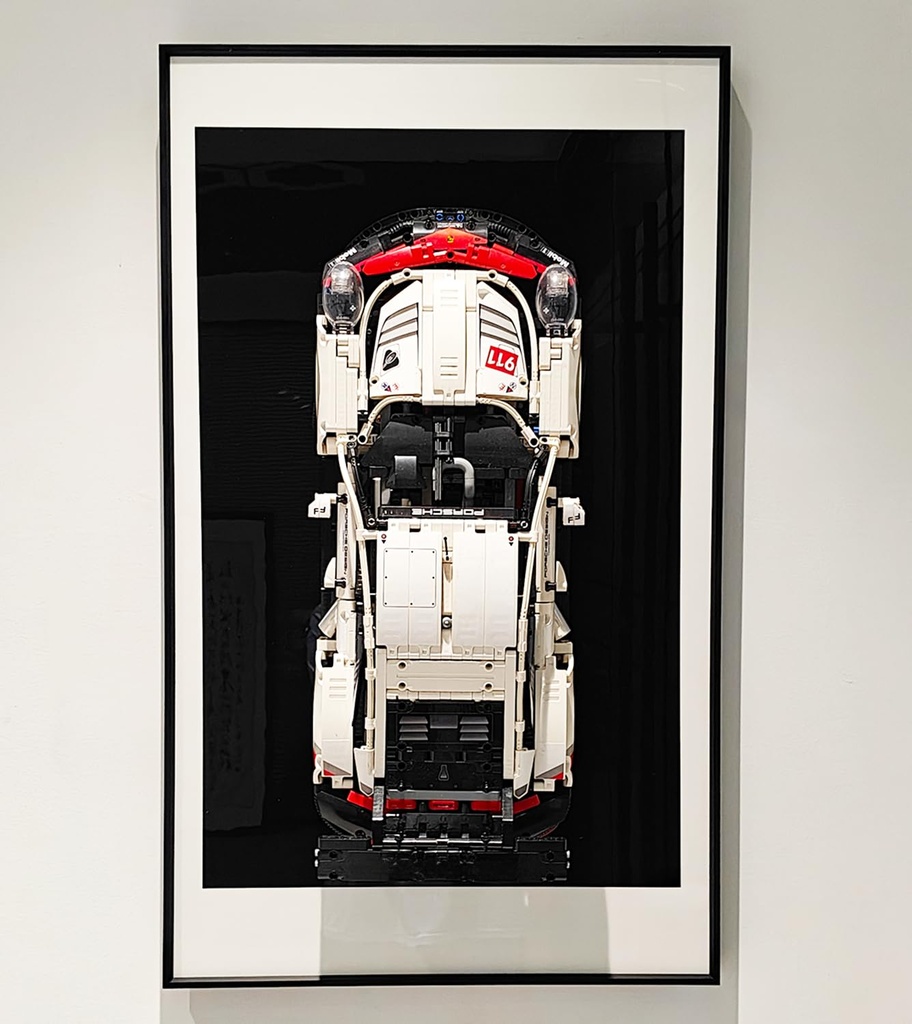 icuanuty Display Wallboard for Lego Car Wall Mount for Lego Technic Porsche 911 42096 RSR Race Car Compatible with Lego Porsche Gift Ideas for Adults177 x 295 in Only Wallboard
