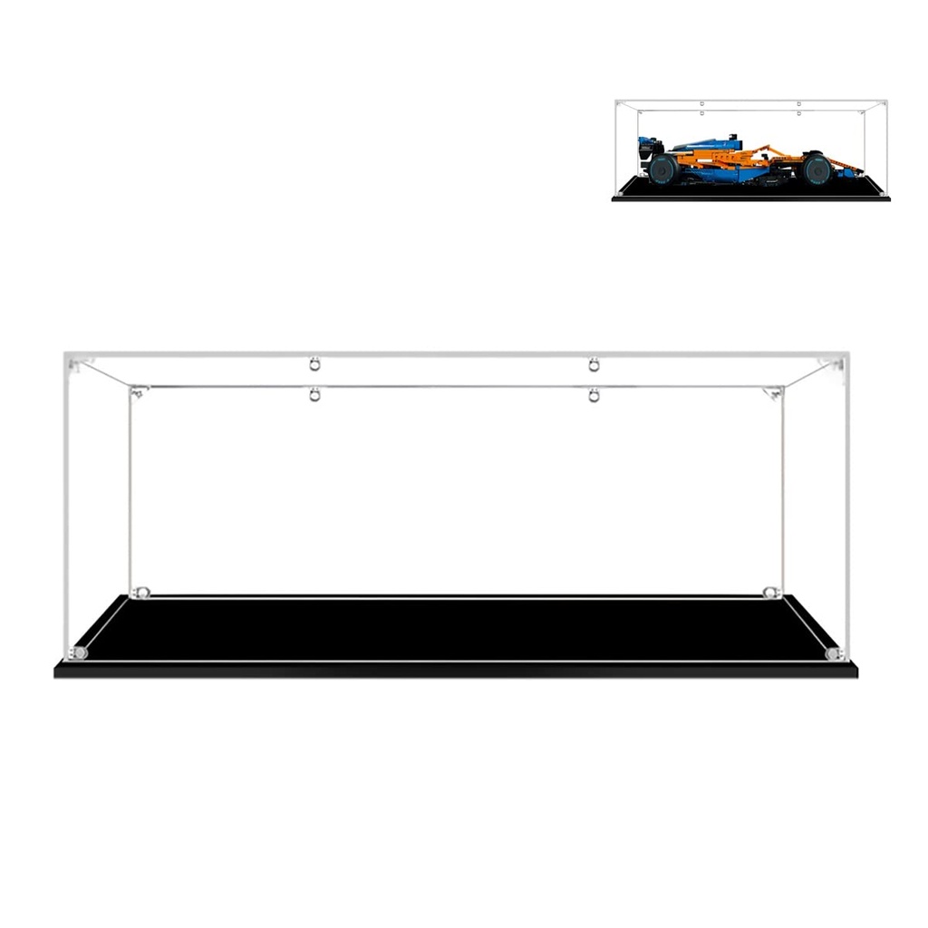Hosdiy Acrylic Display Case for McLaren Formula 1 Race Car Model Compatible with Lego 42141 Dustproof Box Only Display Case