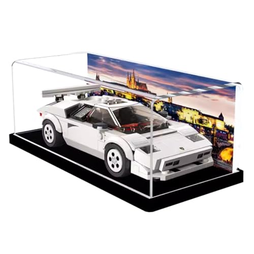 Figures Display Box for LEGO 76908 for Laamborghini Countach Acrylic Dustproof Transparent Custom Display Case No Model patchworkfreeB