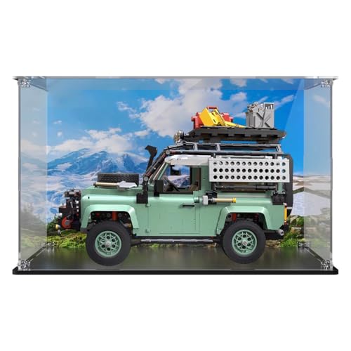 Acrylic Display Case Is Compatible with Lego 10317 Offroad Vehicle Car Model Collectibles Dustproof Clear Display Box only Storage Box 3mm background