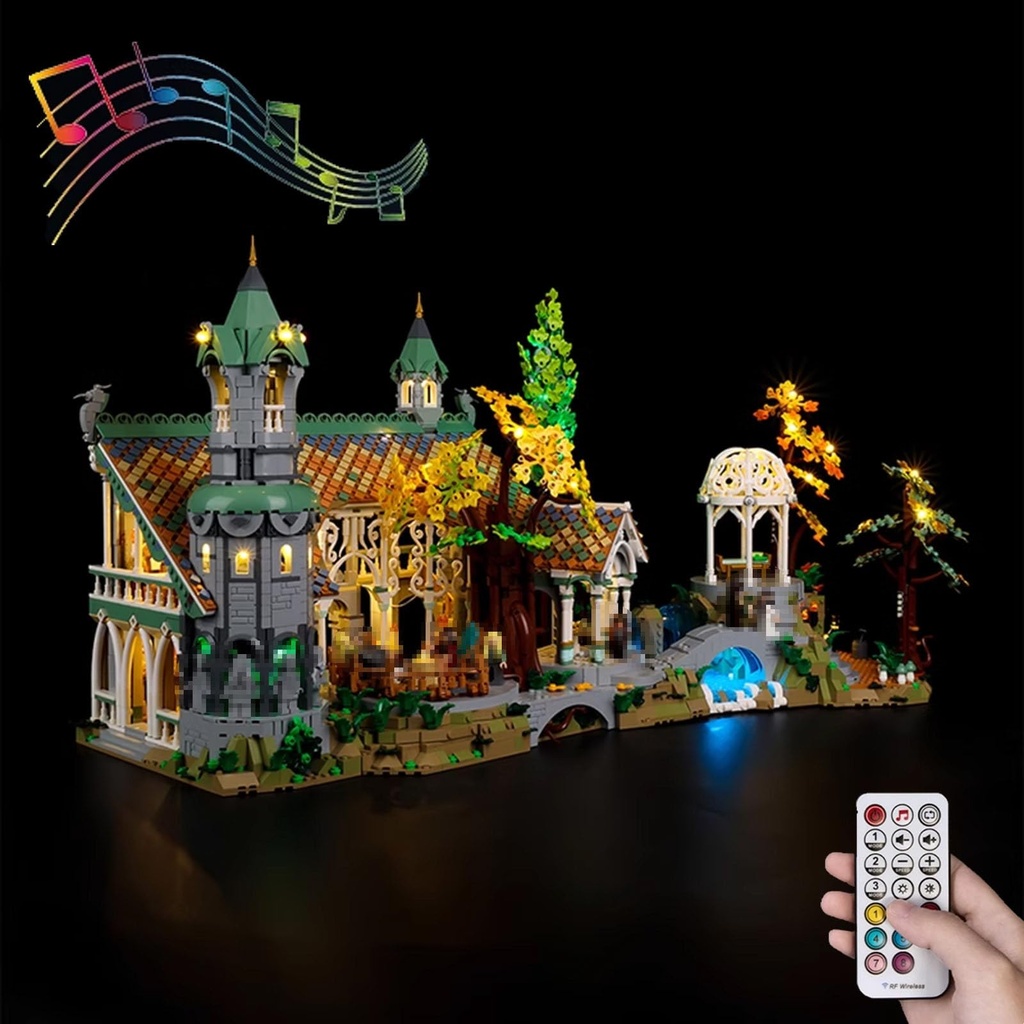 BoHeart LED Light Kit for 10316 Building Blocks Model Model Not Included Compatible with LEGO 10316 Rc With Sounds