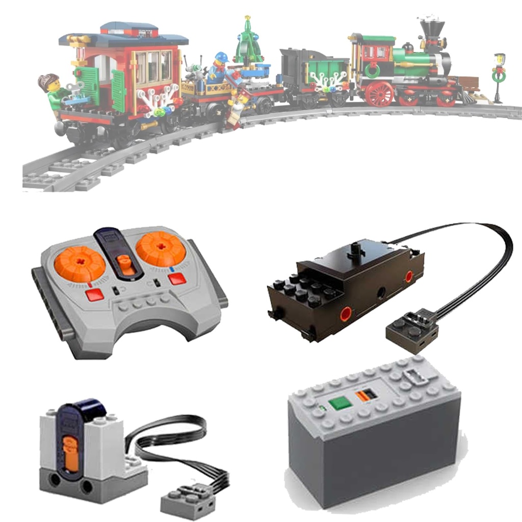 Power Function MotorenSetRemote Control and Motor Upgrade Kit for Lego 75955 Express10254 Winter Christmas train power parts motorization system onlyno modle 10254Train power power group
