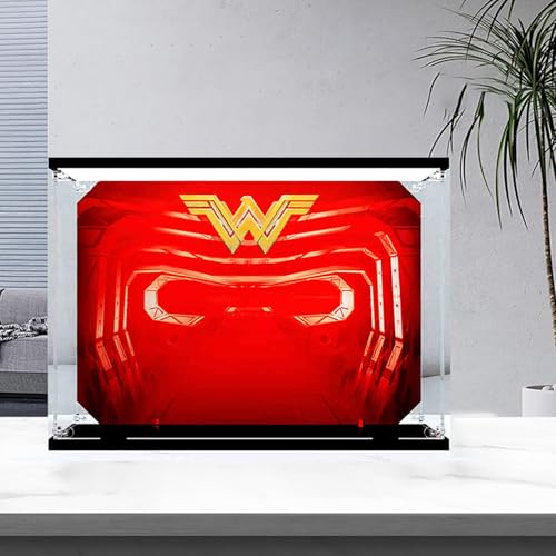 BoHeart No glue Special Acrylic Display Box for LEGO 76157 Acrylic Dustproof Transparent Custom Display Case No Model34x19x24cm Light board