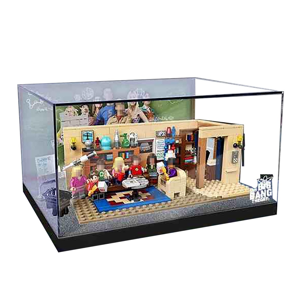 Acrylic display box for LEGO The Big Bang Theory 21302 Acrylic display box Acrylic building block storage display box excluding models Background