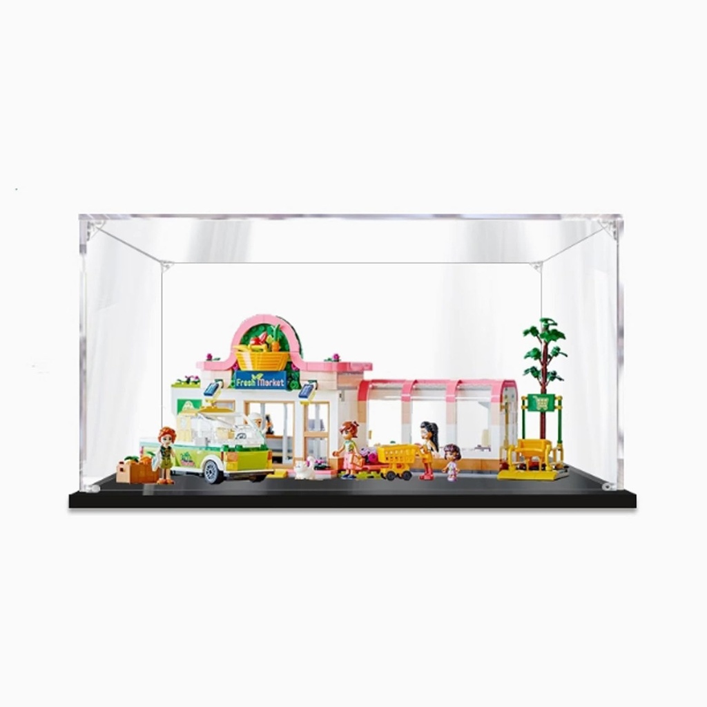 Transparent acrylic display box for Lego 41729 Organic Food Supermarket model collection dustproof display box display box only 3mm