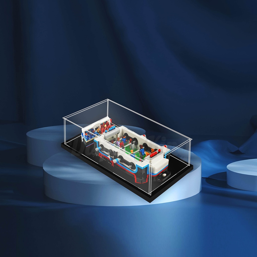 Acrylic display case for Lego Table Football 21337 Without Background Lego Set is not Included