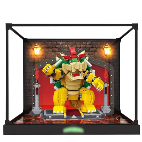 Acrylic Display Case for Lego 71411 Powerful Cool Overlord Building Set Clear Display Case Dustproof Display Case Compatible with Lego 71411 Display Case Only Background
