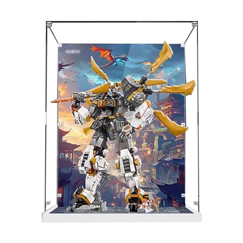 Acrylic Display Case Compatible with Lego 71821 Mecha Display Case Kit Dustproof Transparent Display Case Storage Box Display Case Only