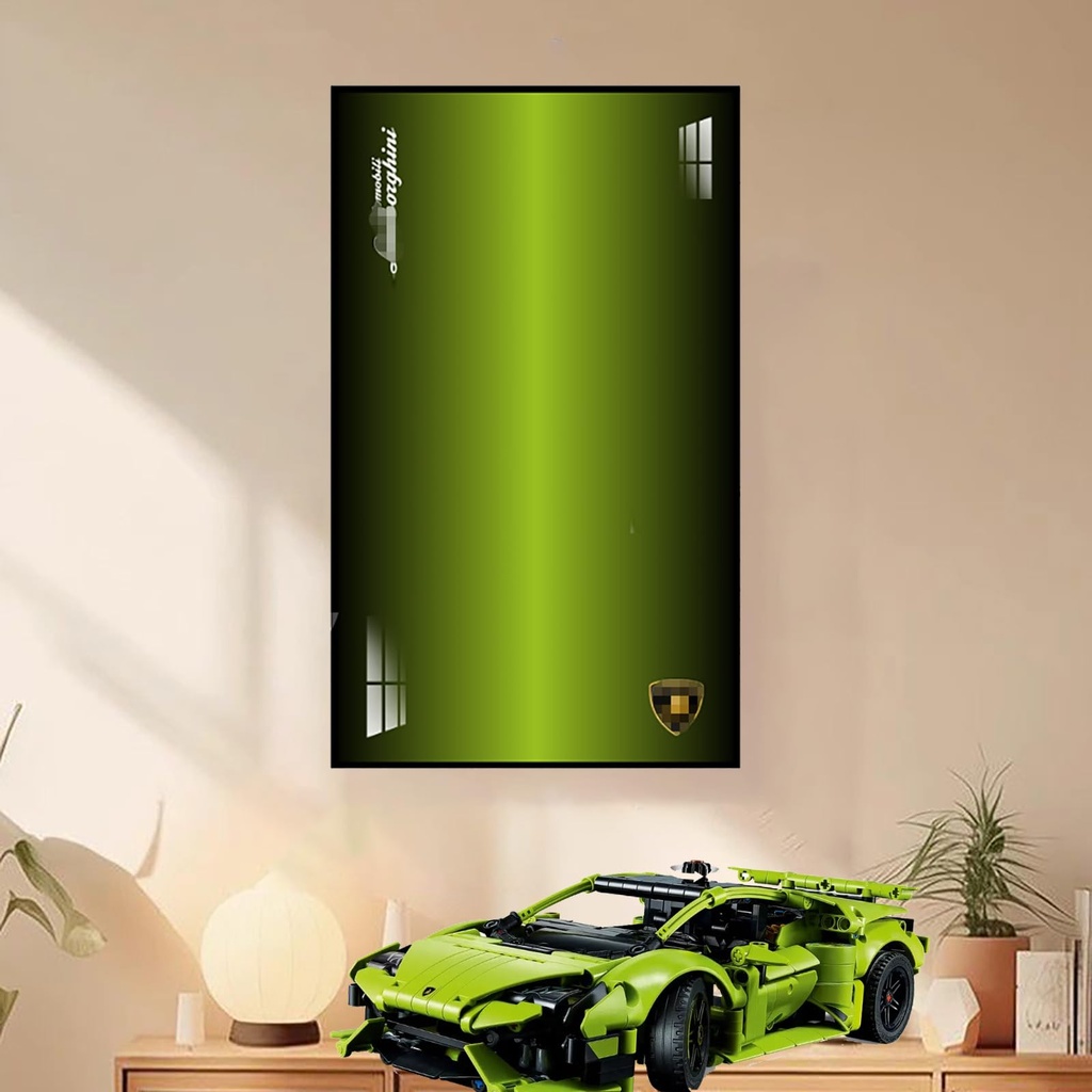 Display Wallboard for Lego Technic 42161 Lamborghinl Huracán Tecnica Car or AdultsGift ldeas for Lego Car Wall Mount EnthusiastsCompatible with Lego Wall MountOnly Wallboard B