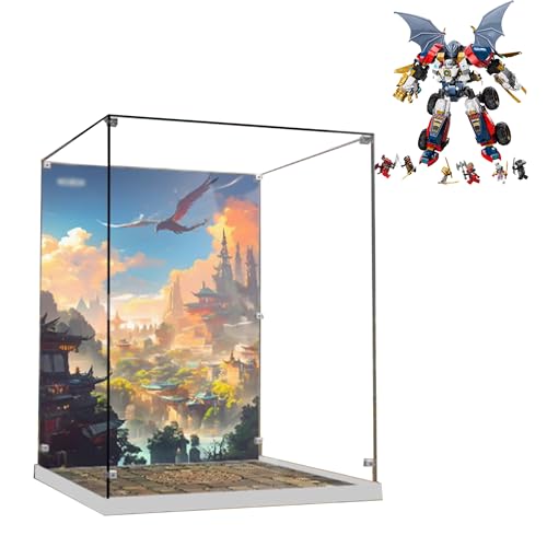 Acrylic Display Case for Lego 71834 Building SetClear Display Case DustProof Display Case Compatible with Lego 71834 Only Display Case Background