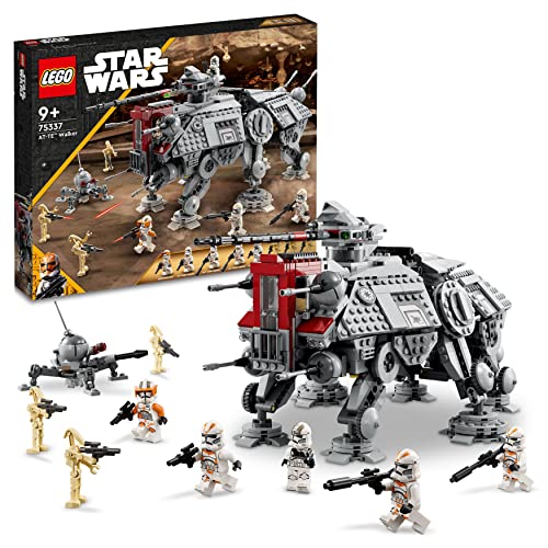 LEGO Star Wars ATTE Walker Poseable Toy Revenge of the Sith Set Gift for Kids Boys Girls with 3 212th Clone Troopers Dwarf Spider Battle Droid Figures 75337