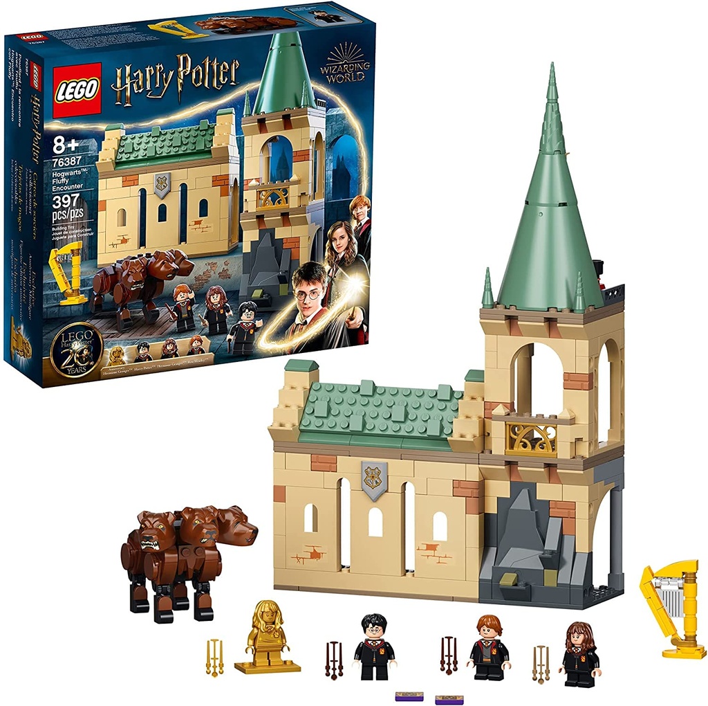 LEGO Harry Potter Hogwarts Fluffy Encounter 76387 Building Kit 3Headed Dog Hogwarts Set Cool Collectible Toy 2021 397 Pieces
