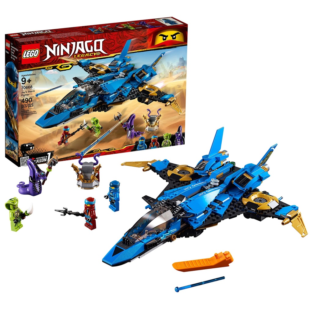 LEGO NINJAGO Legacy Jays Storm Fighter 70668 Building Kit 2019 490 Pieces